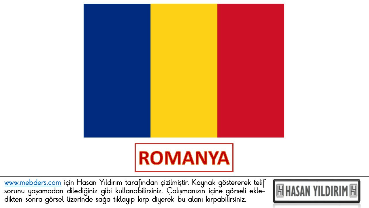 Romanya Bayrağı PNG