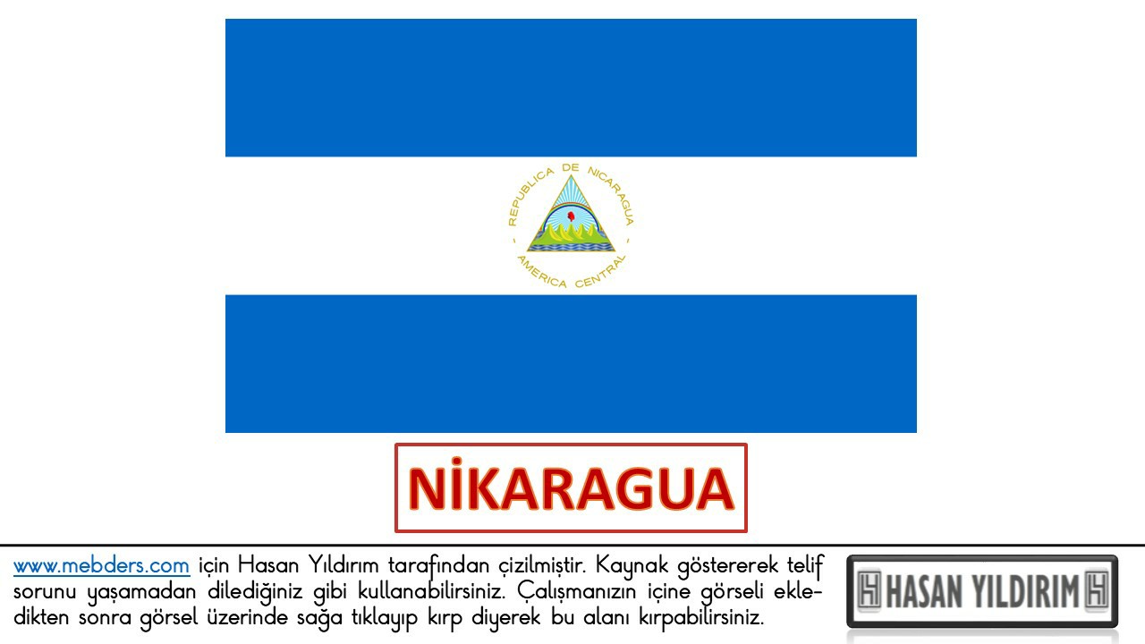 Nikaragua Bayrağı PNG