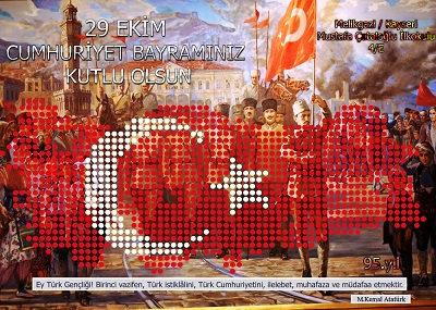 95.Yıl Cumhuriyet Panosu 50x70cm Poster 61