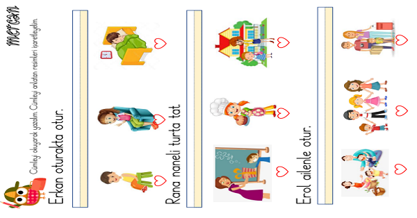 1. Sınıf İlk Okuma Yazma ( R-r Sesi ) Cümle Anlama Etkinliği