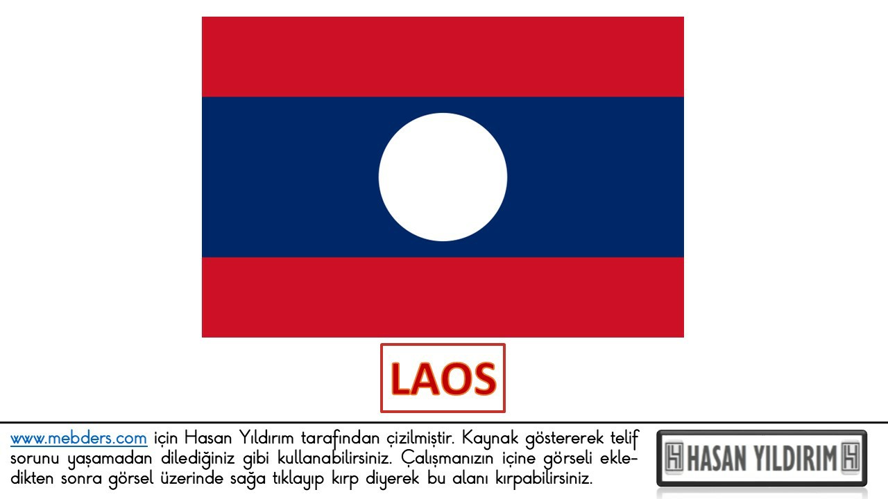 Laos Bayrağı PNG