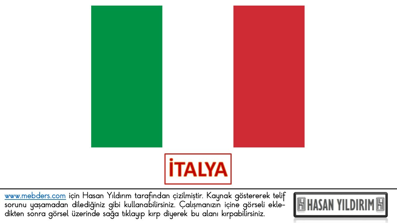 İtalya Bayrağı PNG