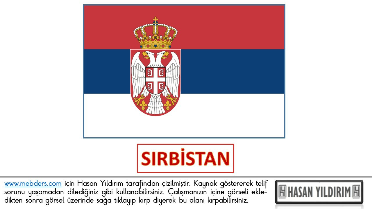 Sırbistan Bayrağı PNG