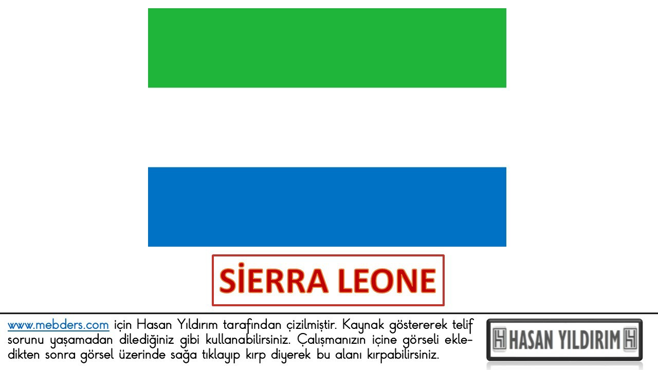 Sierra Leone Bayrağı PNG