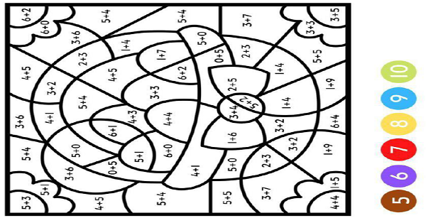 1. Sınıf Matematik Boyamalı Toplama İşlemi Etkinlikleri -3