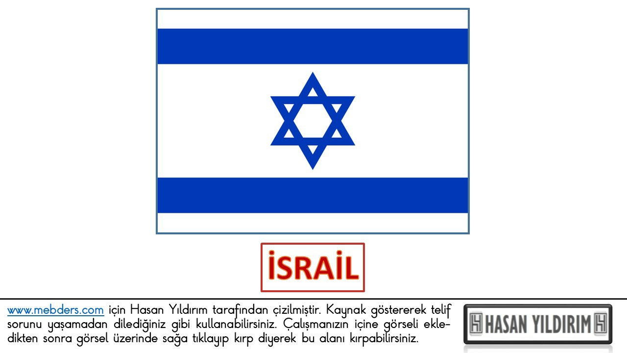 İsrail Bayrağı PNG