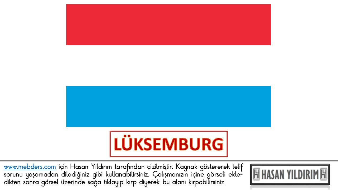 Lüksemburg Bayrağı PNG