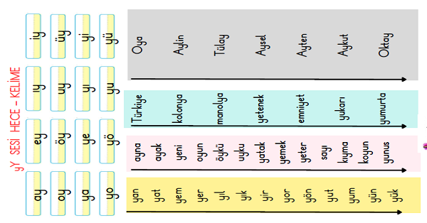 1. Sınıf İlk Okuma Yazma Y-y Sesi Dikte Ve Okuma Metinleri Etkinlikleri
