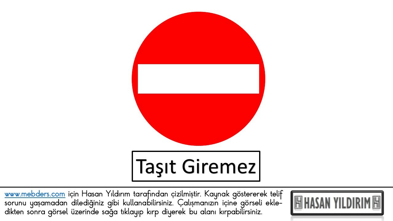 Taşıt Giremez PNG