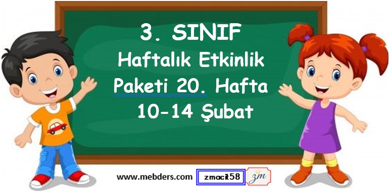 3. Sınıf 20. Hafta Etkinlik Paketi (10 - 14 Şubat / 2025)