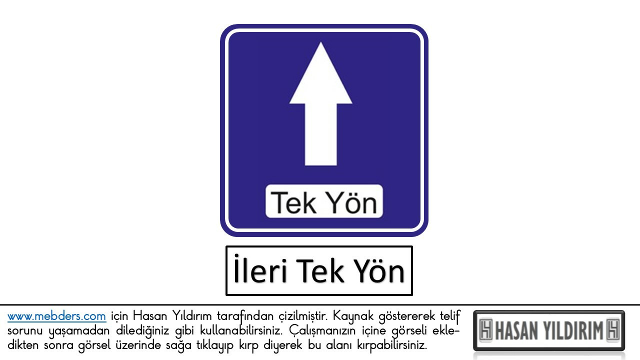 İleri Tek Yön PNG