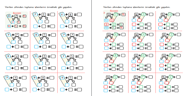 1. Sınıf Matematik Zihinden Toplama İşlemi-7
