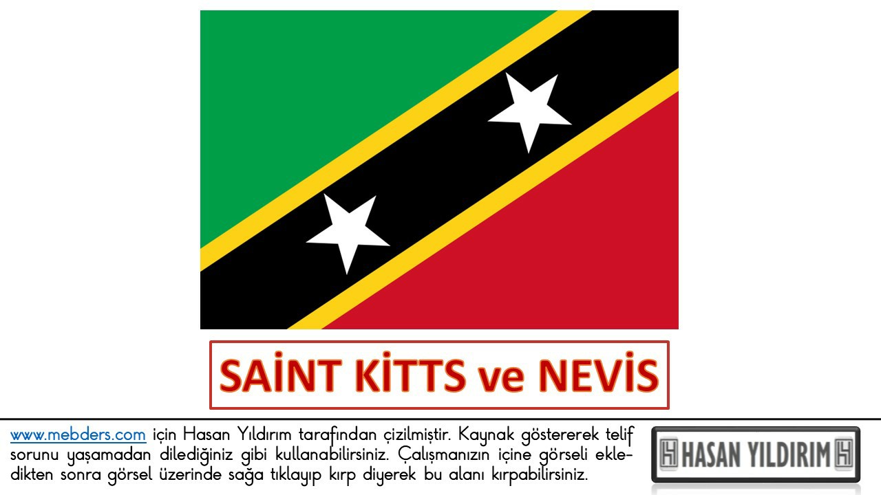 Saint Kitts ve Nevis Bayrağı PNG