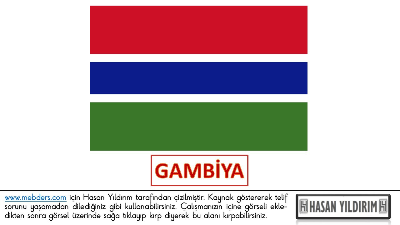 Gambiya Bayrağı PNG