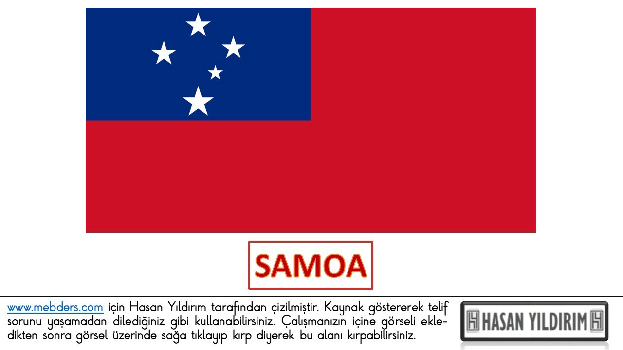 Samoa Bayrağı PNG