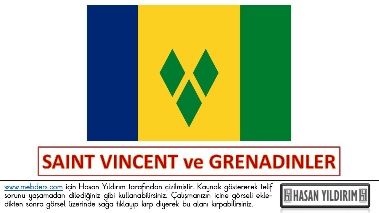 Saint Vincent ve Grenadinler Bayrağı PNG