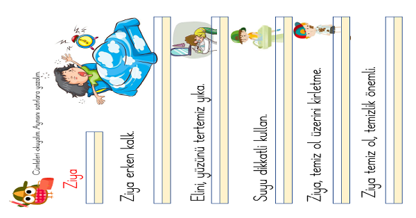 1. Sınıf İlk Okuma Yazma ( Z-z Sesi ) Dikte Ve Okuma Metinleri
