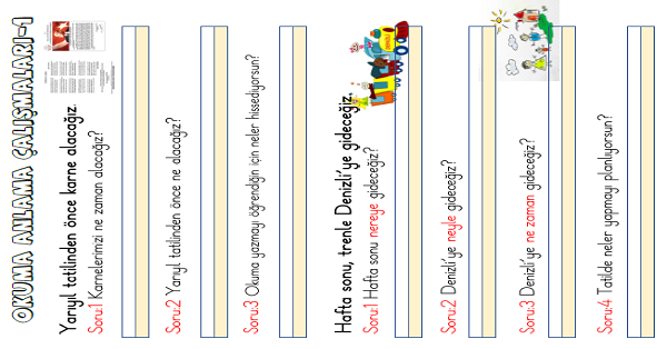 1. Sınıf Türkçe Okuma Anlama (Soru Cevap) 1