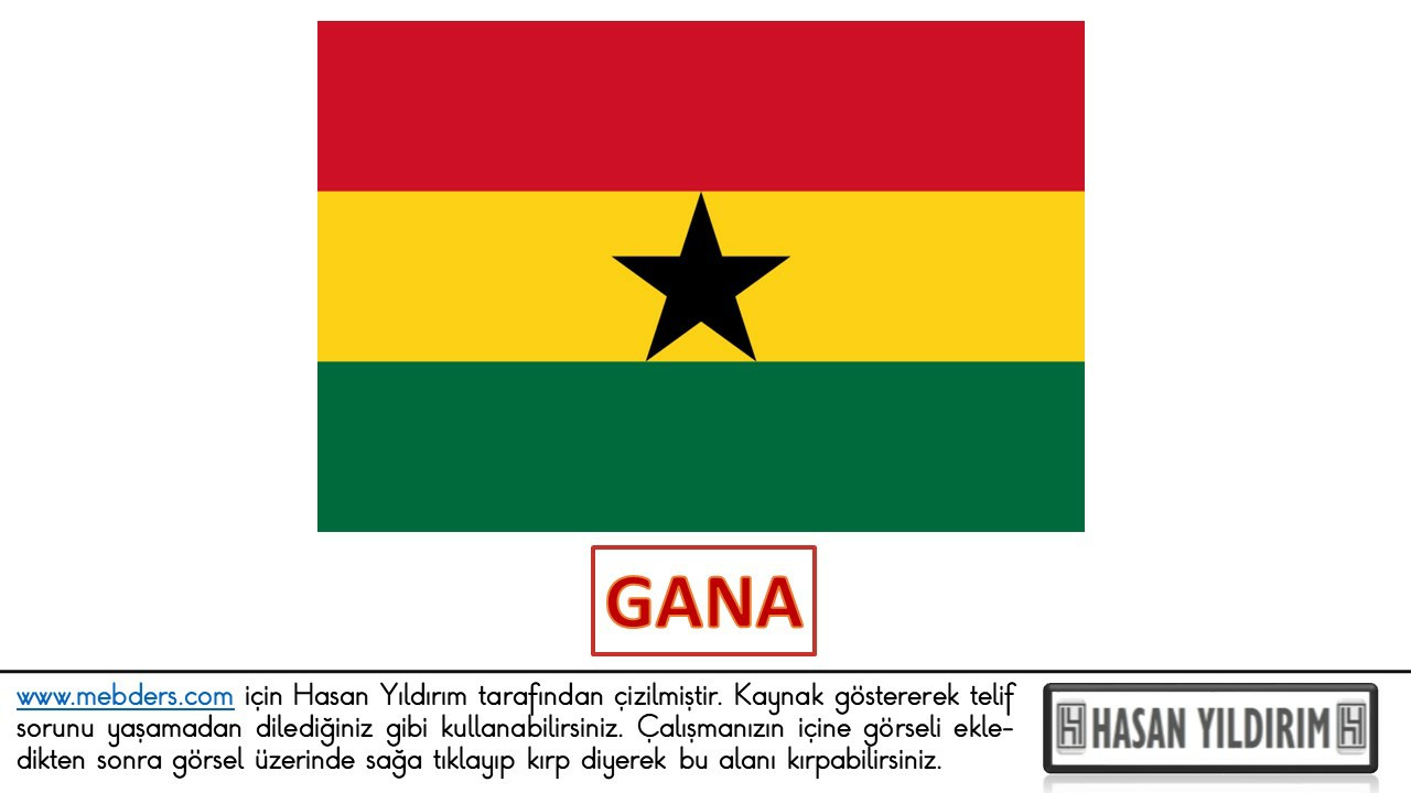 Gana Bayrağı PNG