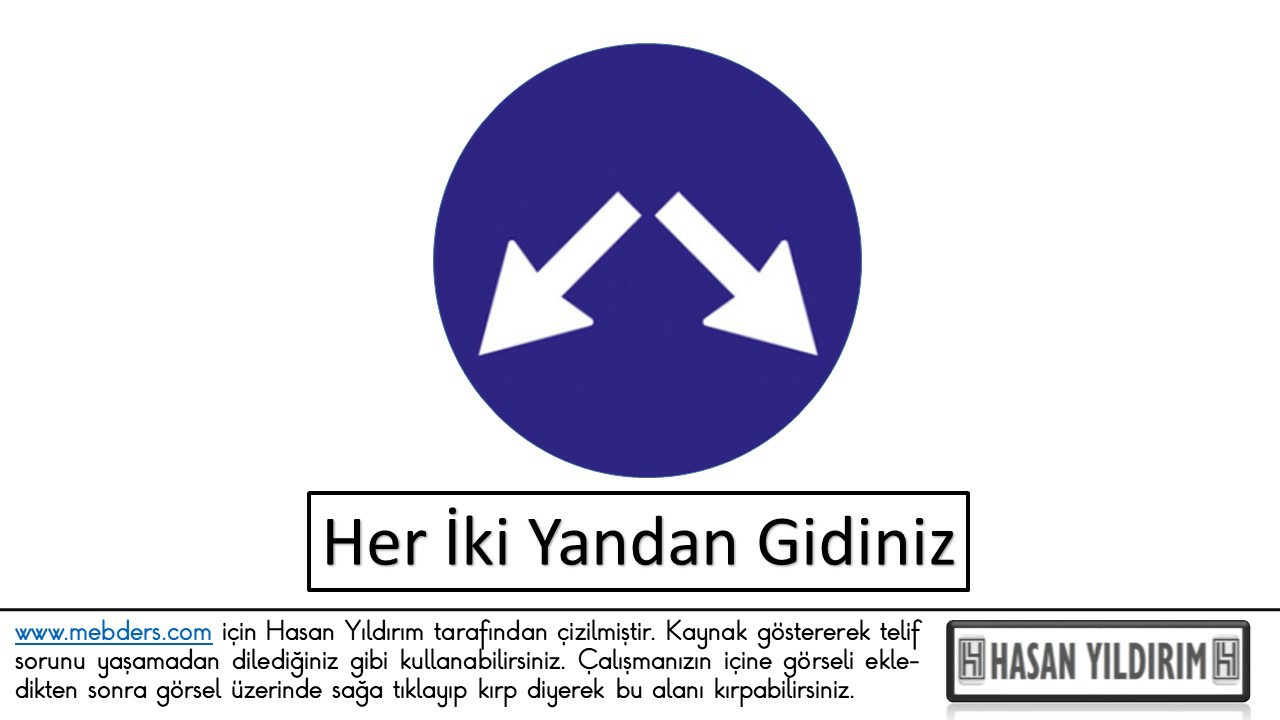 Her İki Yandan Gidiniz PNG