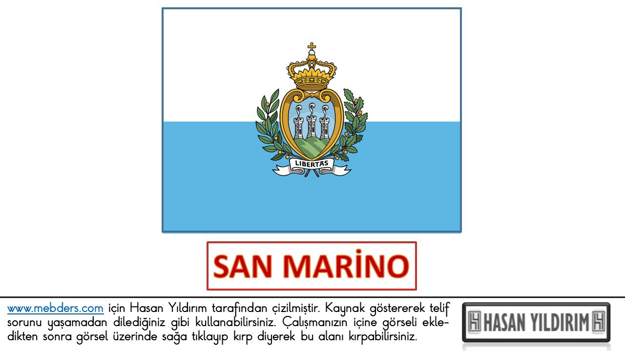 San Marino Bayrağı PNG