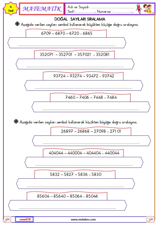 4. Sınıf Matematik En Yakın Onluğa ve Yüzlüğe Yuvarlama Etkinliği