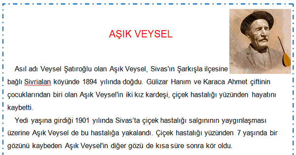 Aşık Veysel Hayatı