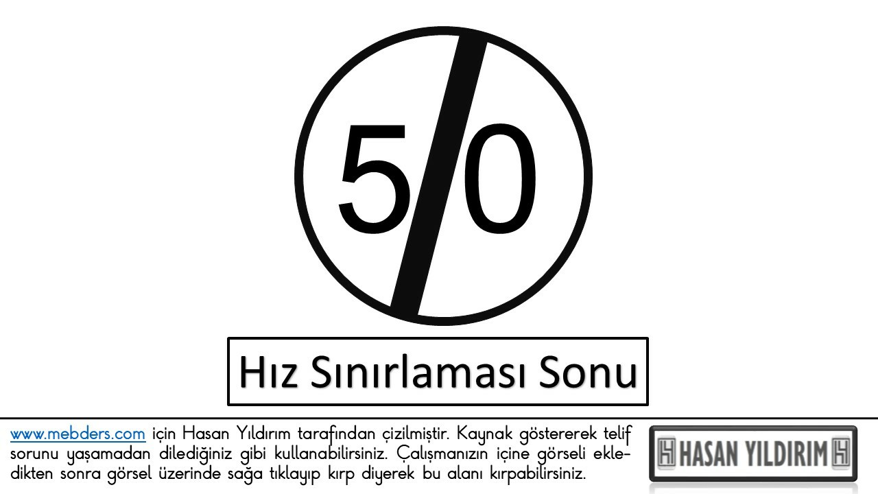 Hız Sınırlaması Sonu PNG