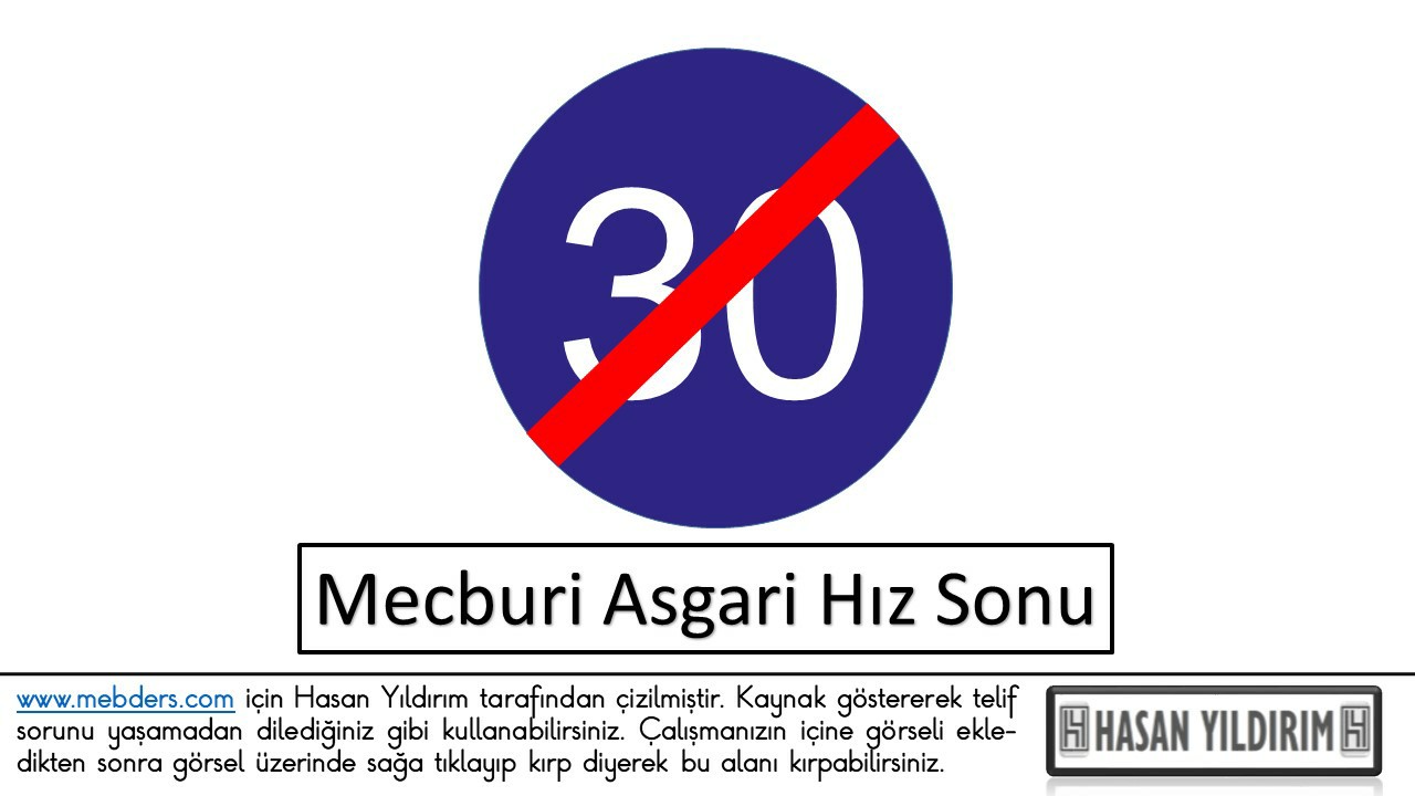 Mecburi Asgari Hız Sonu PNG