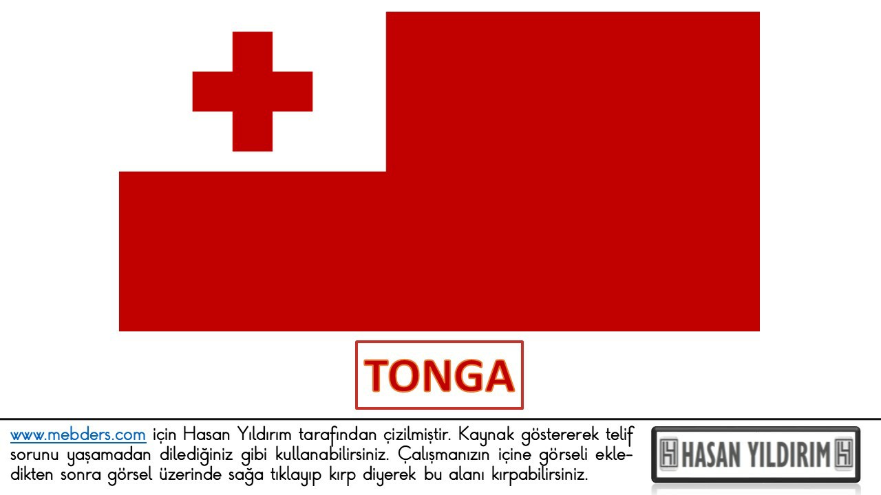 Tonga Bayrağı PNG