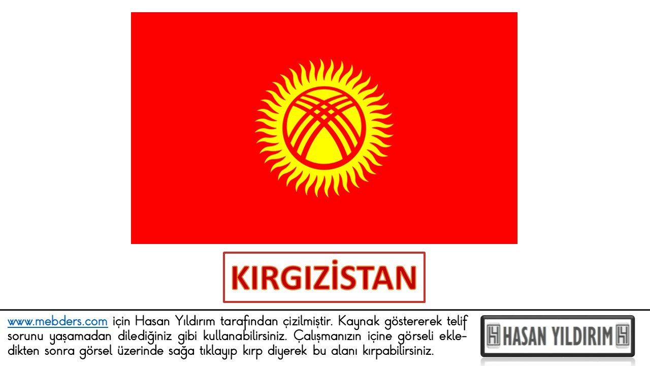 Kırgızistan Bayrağı PNG