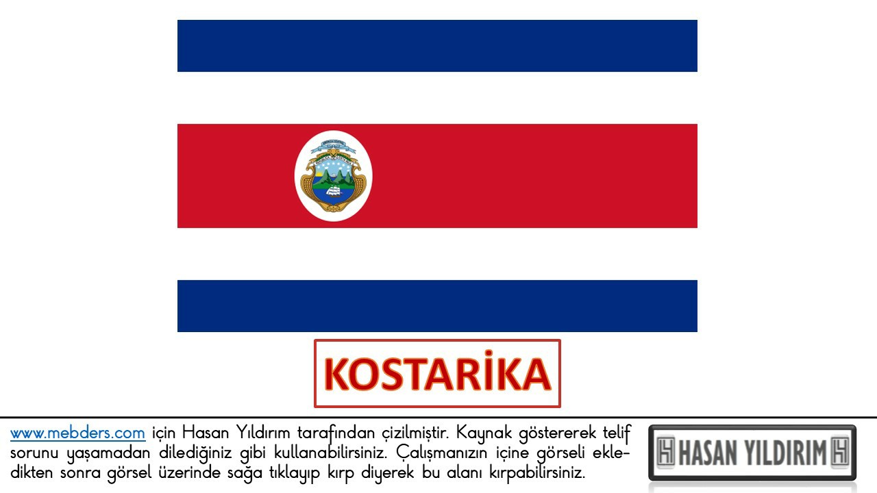 Kostarika Bayrağı PNG