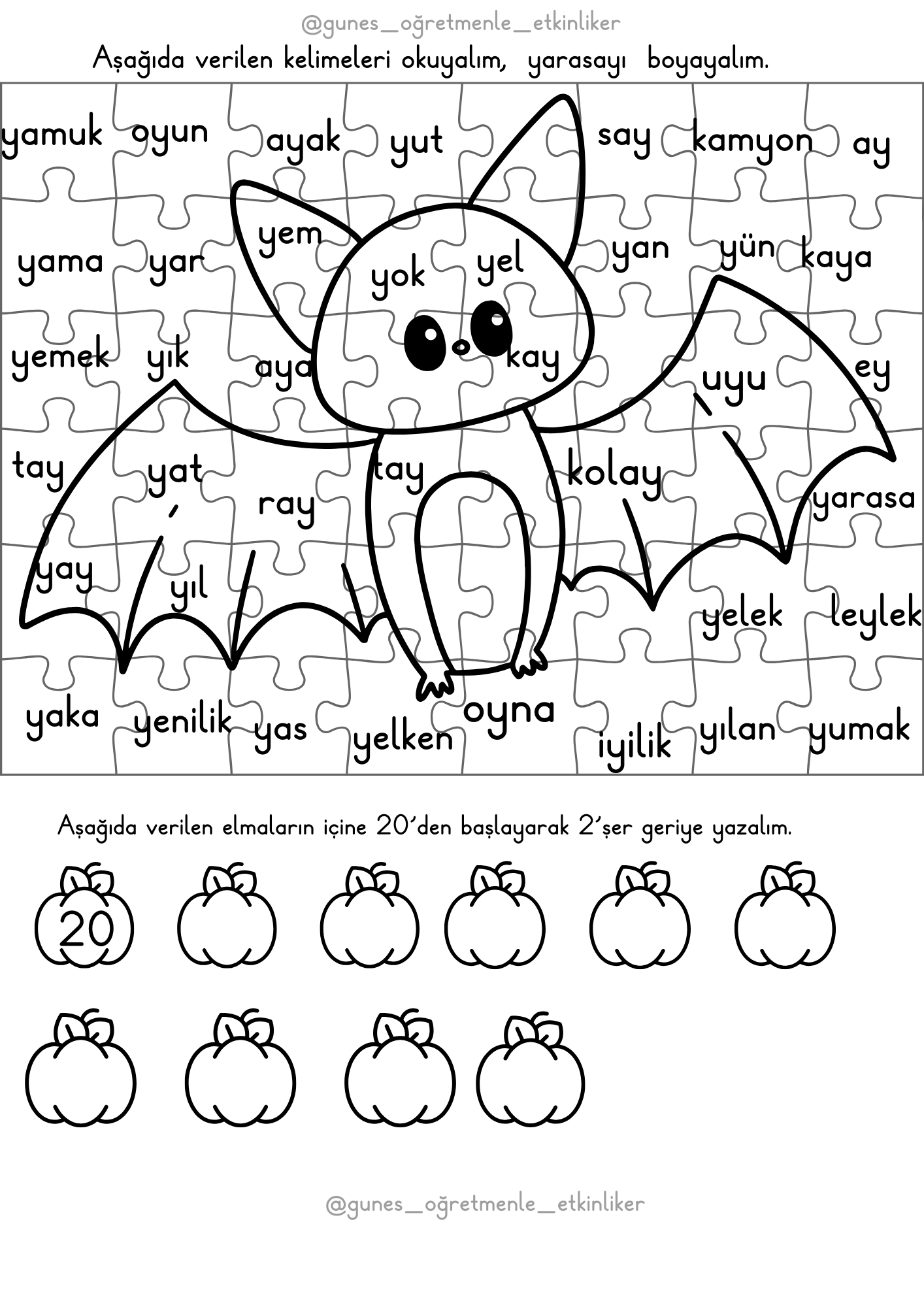 1.sınıf  y sesi fasikül