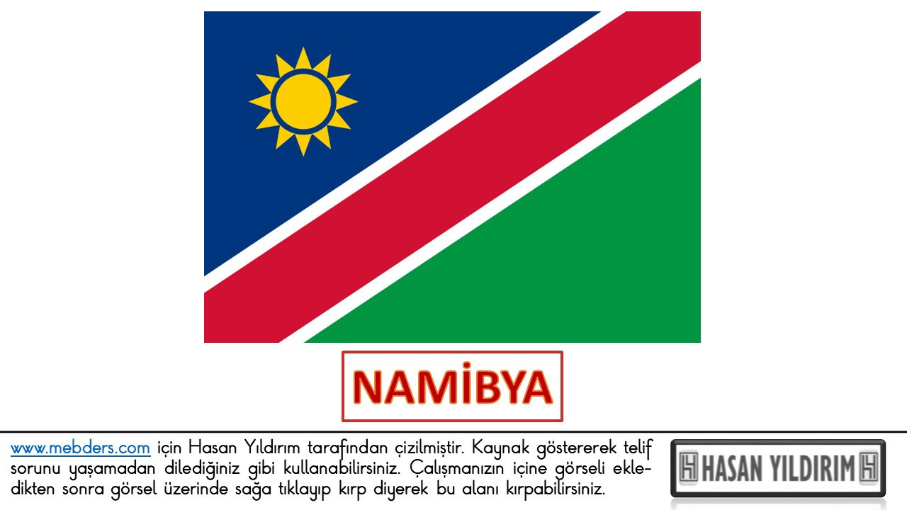 Namibya Bayrağı PNG
