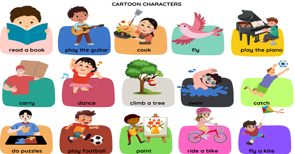 4.Sınıf Unit 3 Cartoon Characters Resimli Kelime Kağıdı