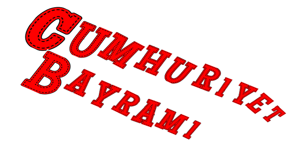 Cumhuriyet Bayramı Harfleri