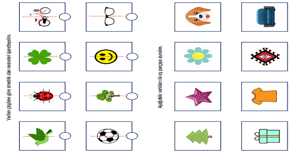 2. Sınıf Matematik Simetrik Şekiller Etkinliği 3