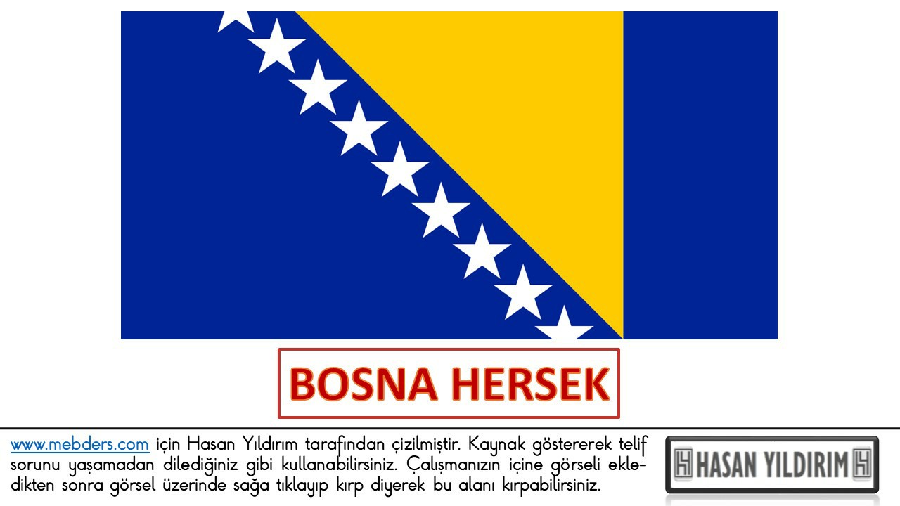Bosna Hersek Bayrağı PNG