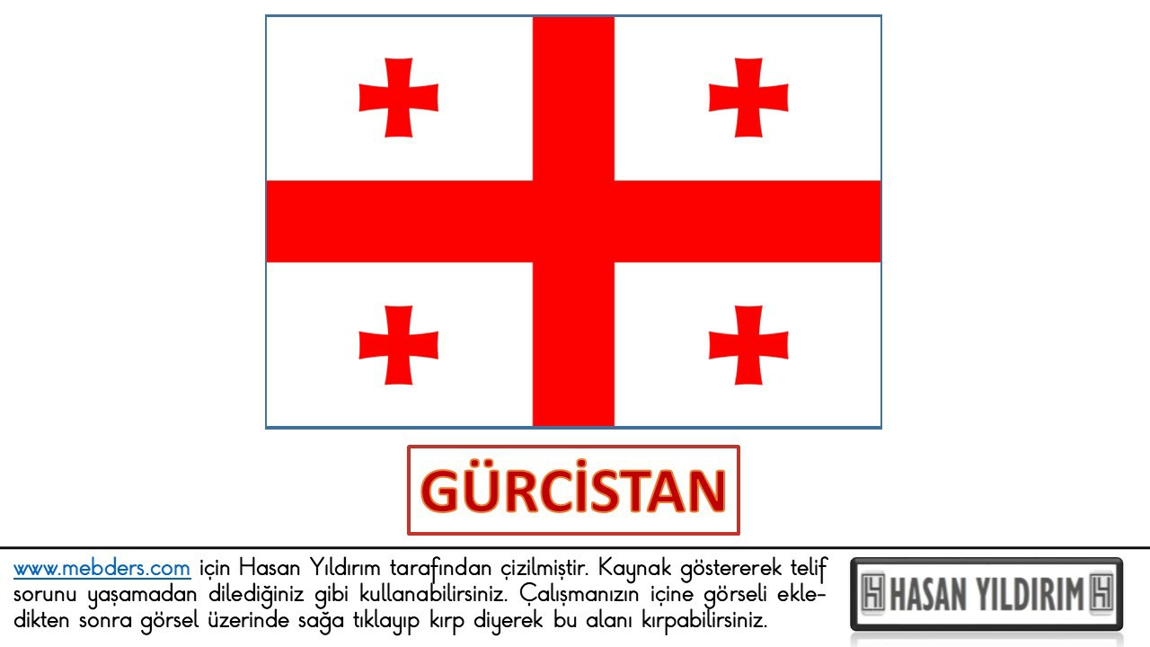 Gürcistan Bayrağı PNG