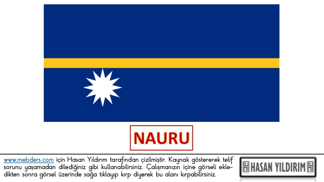 Nauru Bayrağı PNG