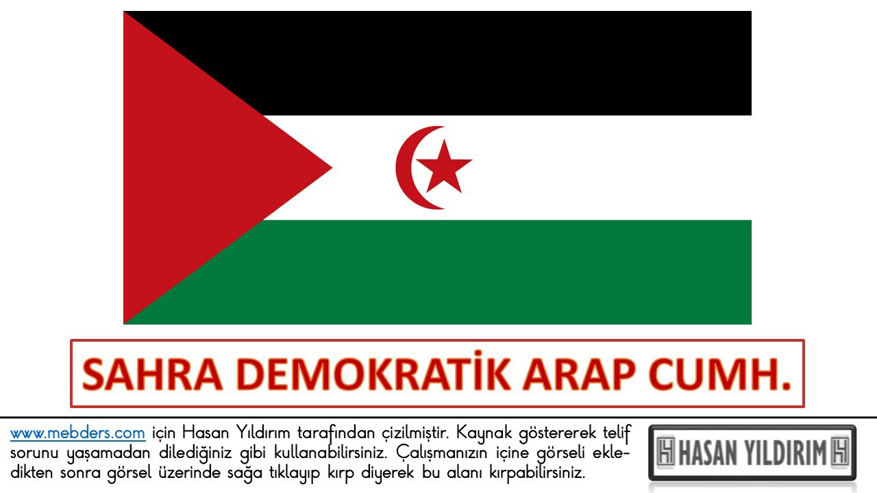 Sahra Demokratik Arap Cumhuriyeti Bayrağı PNG