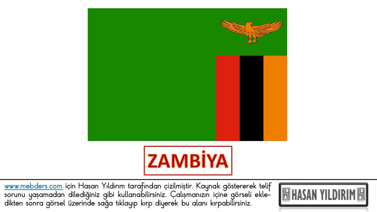 Zambiya Bayrağı PNG