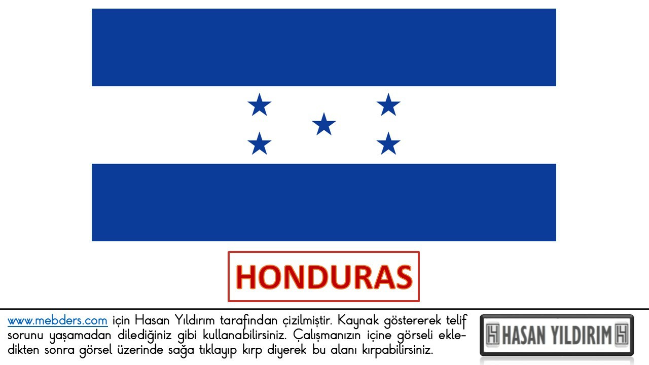 Honduras Bayrağı PNG