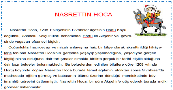 Nasrettin Hoca Hayatı