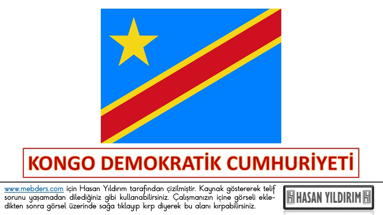 Kongo Demokratik Cumhuriyeti Bayrağı PNG