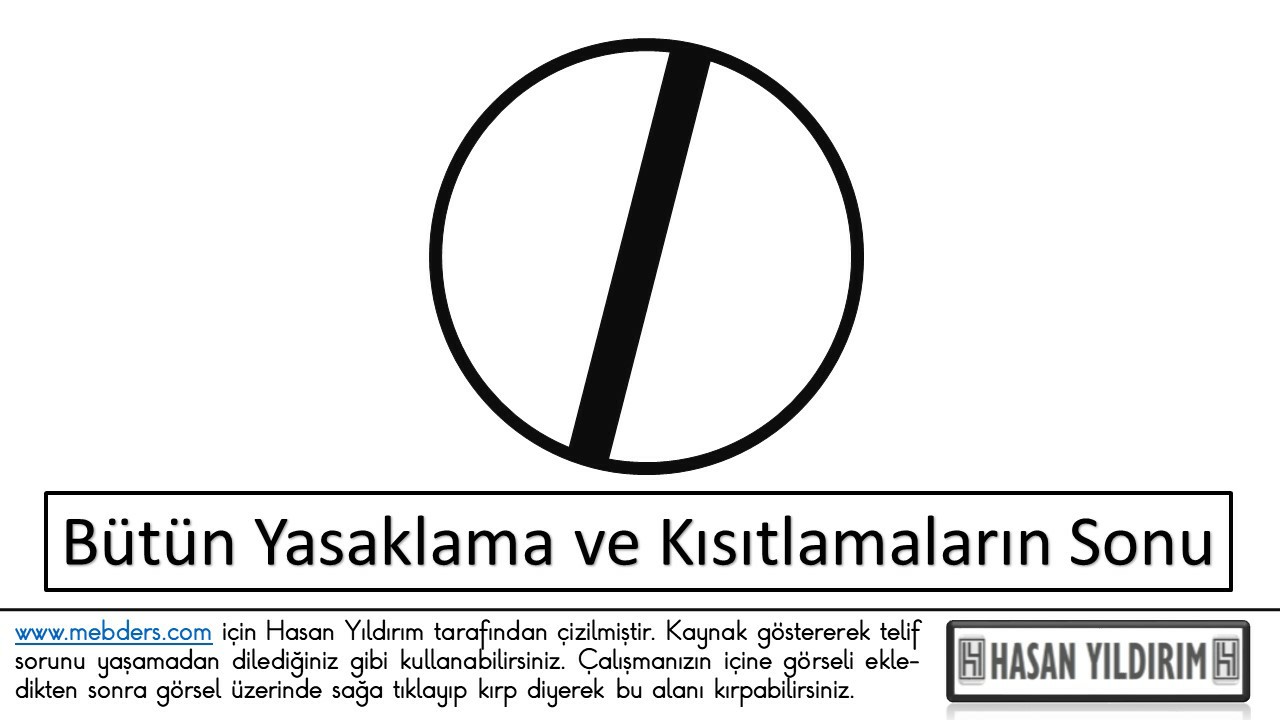 Bütün Yasaklama ve Sınırlamaların Sonu PNG