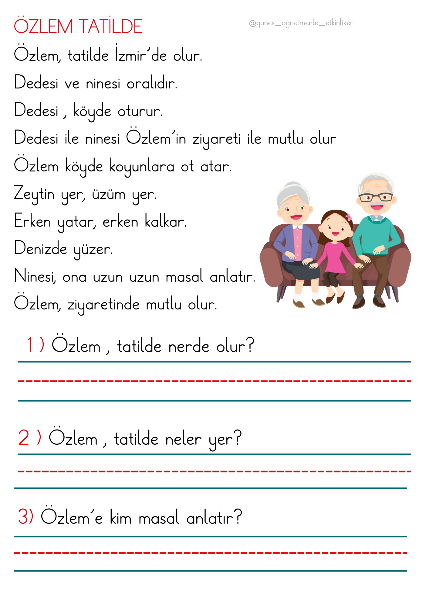 1.Sınıf İlk Okuma Yazma Z Sesi Fasikül