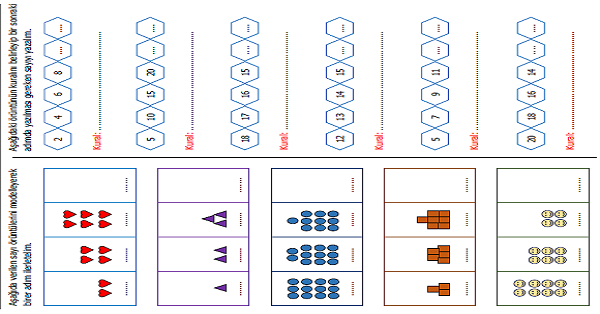 1. Sınıf Matematik Sayı Örüntüleri 3