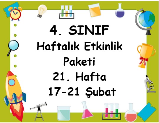 1. Sınıf 21. Hafta Etkinlik Paketi (17 - 21 Şubat / 2025)