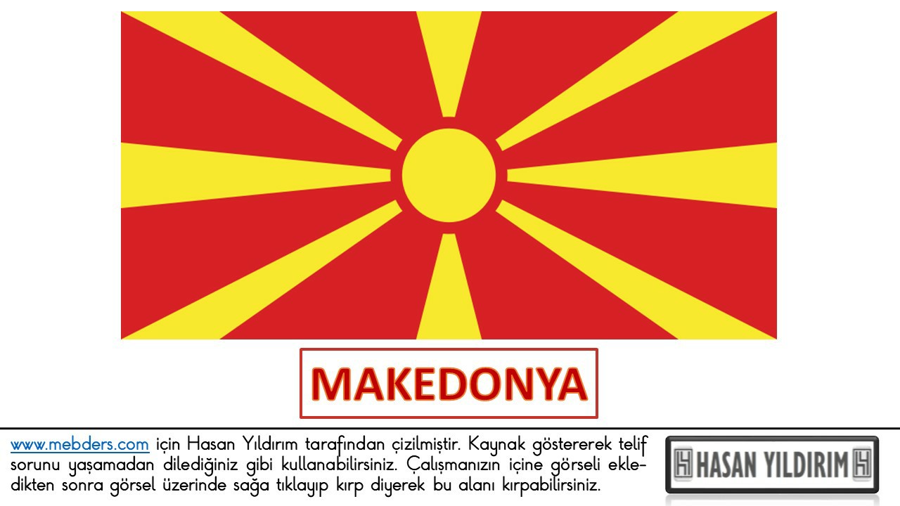 Makedonya Bayrağı PNG